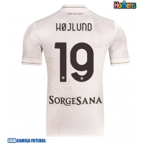 Camisa de Futebol SSC Napoli Rasmus Hojlund #19 Equipamento Secundário 2025-26 Manga Curta